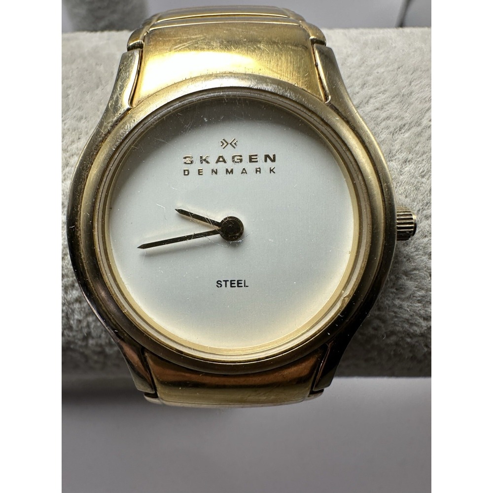Skagen Ladies‎ Watch 256SGXG New Battery 28MM 7.5" Gold Tone B48